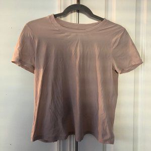 Lululemon Pink top with open scope back
